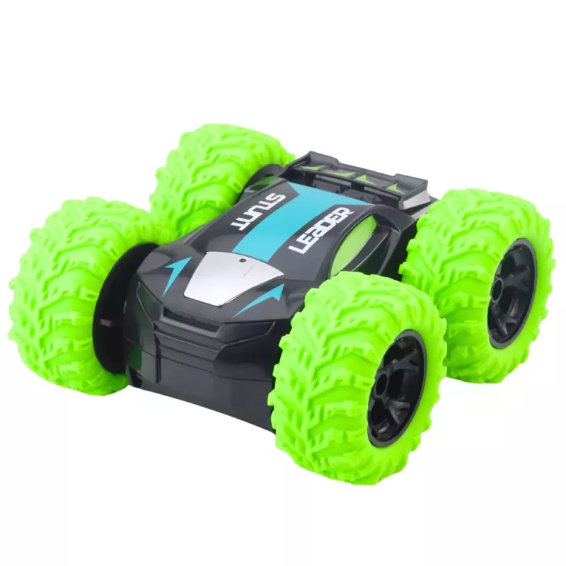 LEAN TOYS Kaugjuhitav trikiauto 360° pöörlemisega Roheline