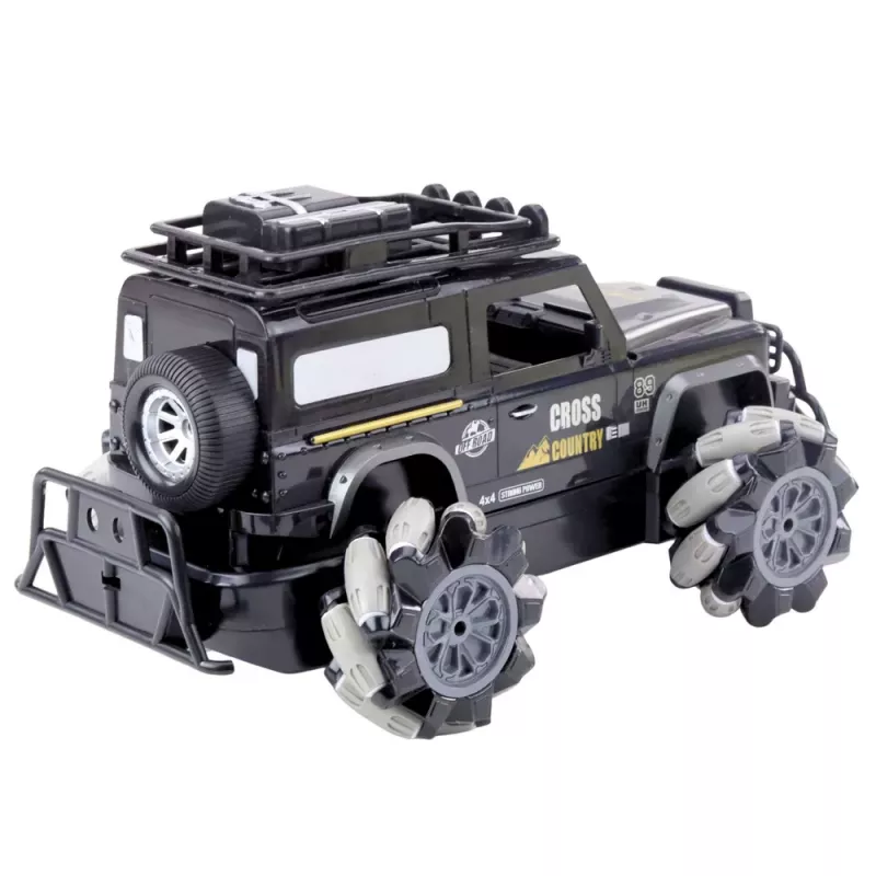 LEAN TOYS RC Off-Road Kaugjuhitav Auto 360° Pöörlemine 1:12 Must