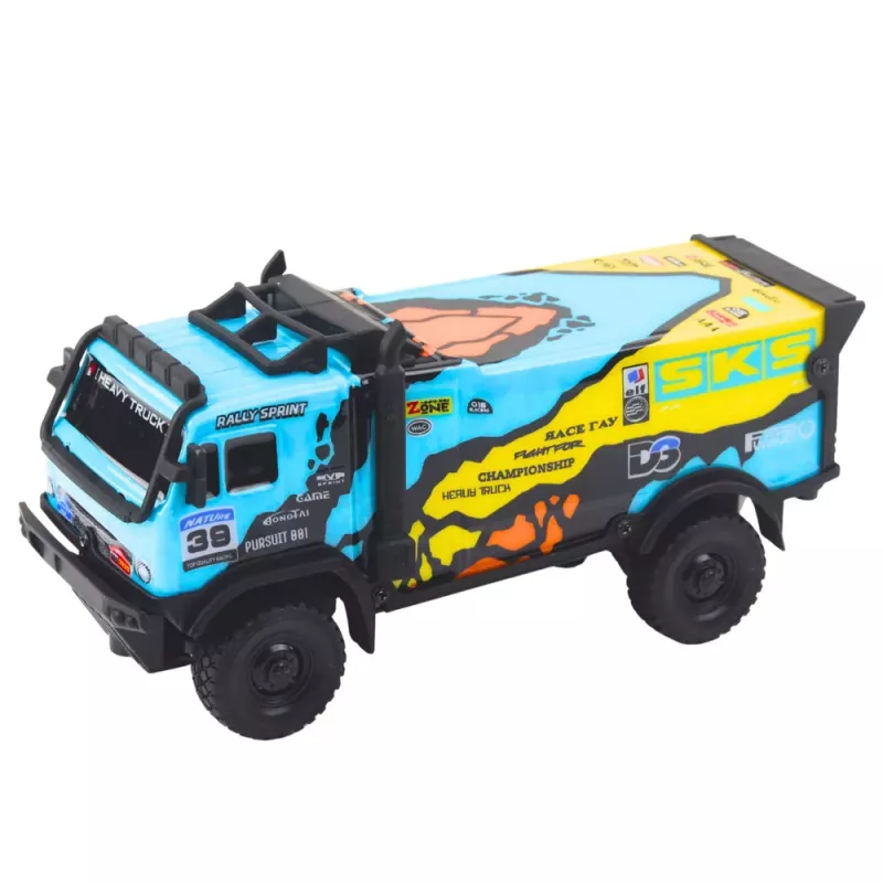 LEAN TOYS Kaugjuhitav veoauto RC kaugjuhtimisega helidega sinine