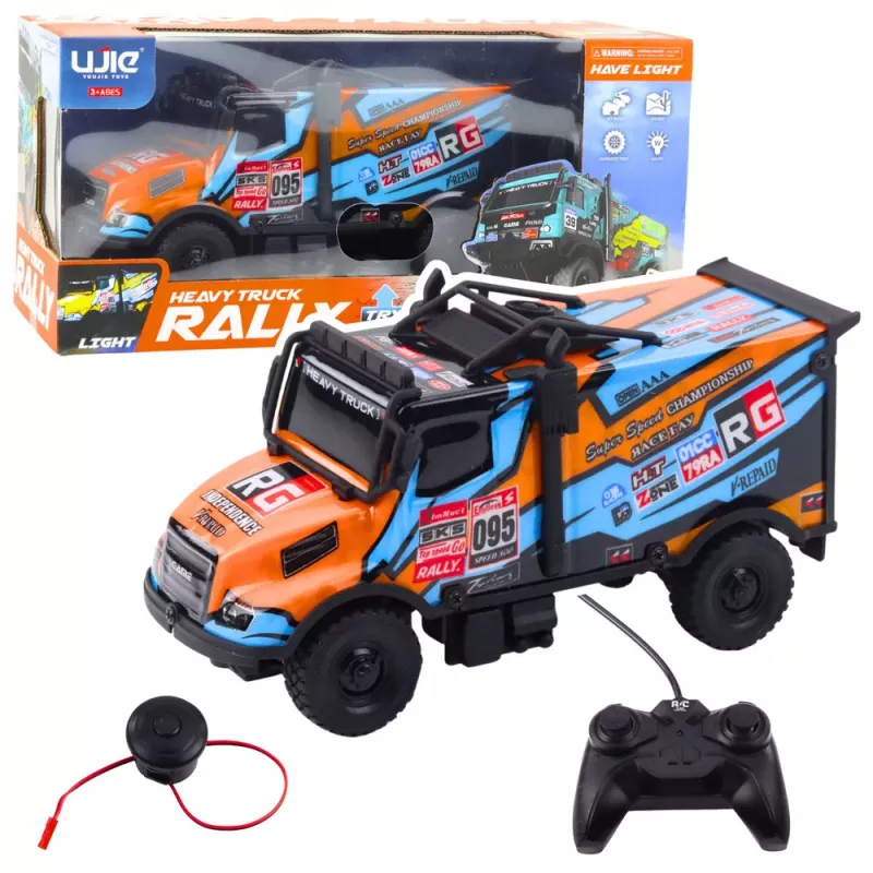 LEAN TOYS RC Veoauto Kaugjuhitav Auto Valgustatud Kerega Oranž