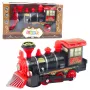 LEAN TOYS Classic Electric Locomotive Obstacle Sensor Lights Sounds
