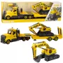 LEAN TOYS DIY Tow Truck Turning Crawler Excavator with Lights and Sounds