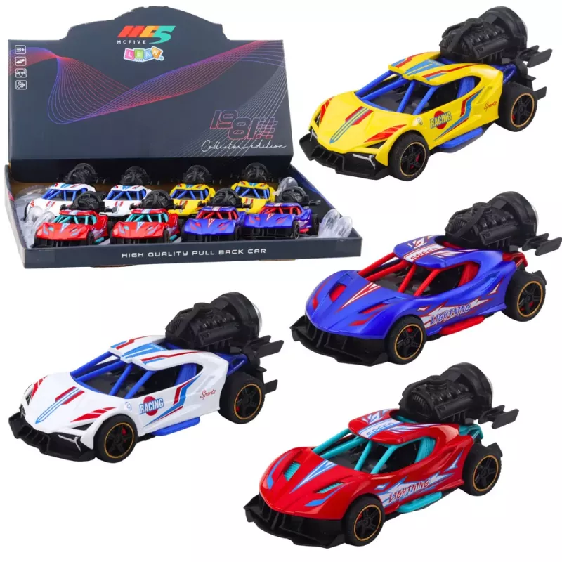 LEAN TOYS Sports Car With Lights, Sounds, Smoke Effect 1:36 Mix