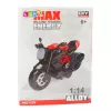 LEAN TOYS Mootorratas Kokkupandav Kruviga Metall 1:14 DIY Oranž