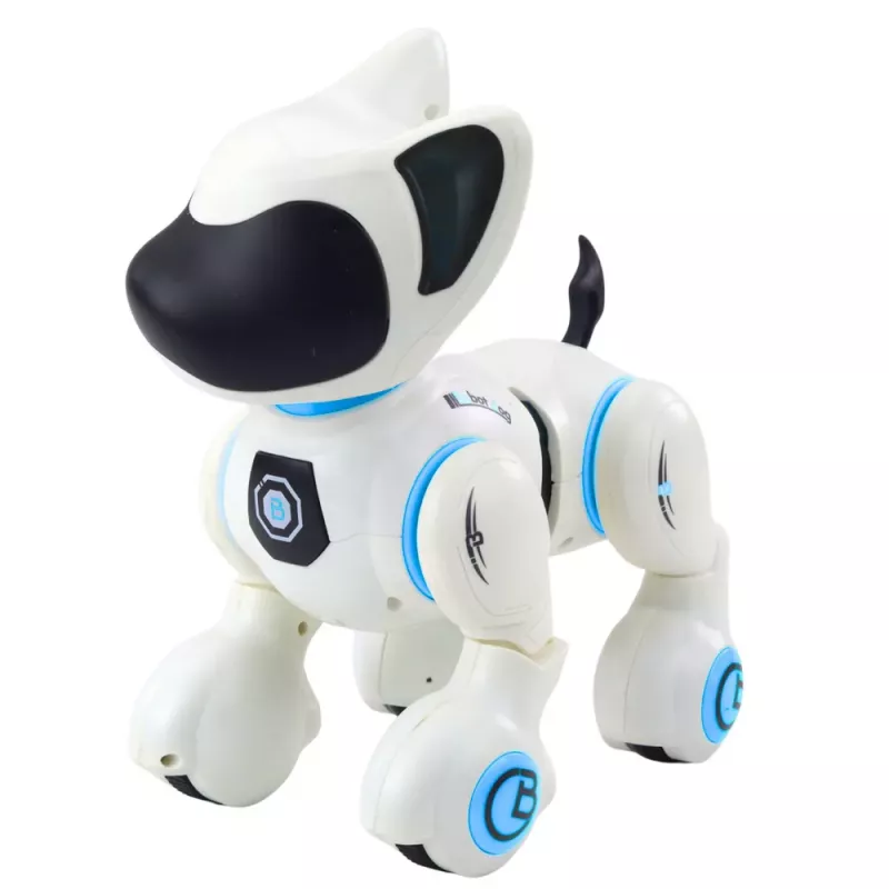 LEAN TOYS Interaktiivne robotkoer kaugjuhtimisega valgus heli valge sinine
