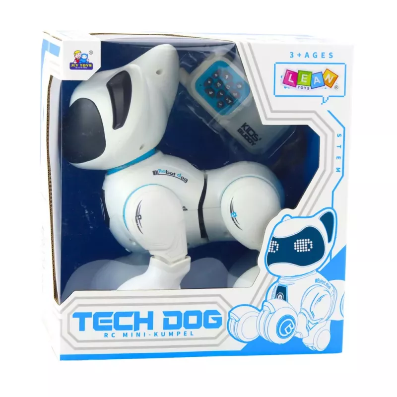 LEAN TOYS Interaktiivne robotkoer kaugjuhtimisega valgus heli valge sinine