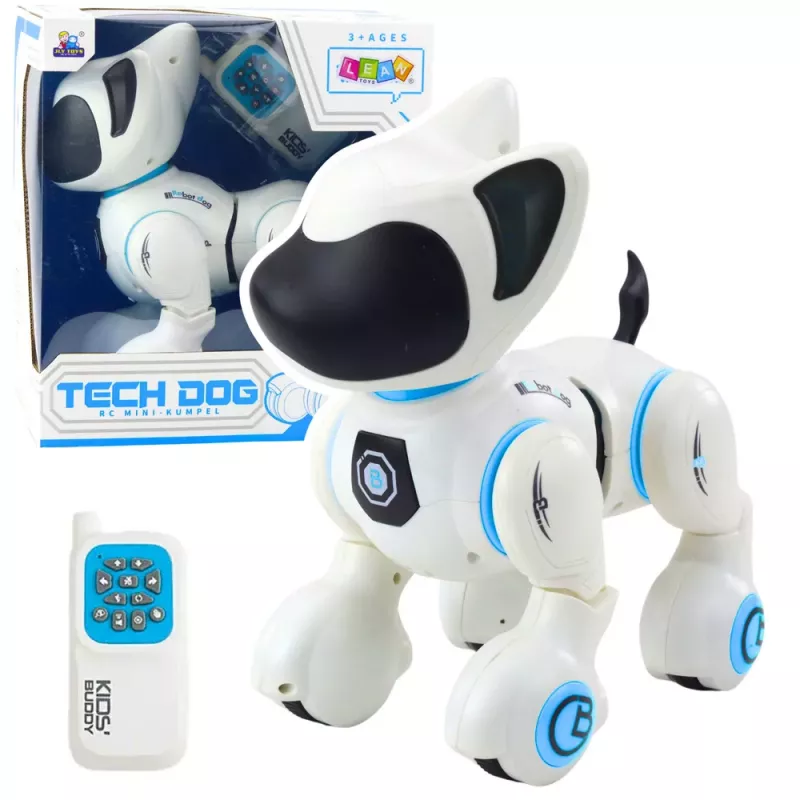 LEAN TOYS Interaktiivne robotkoer kaugjuhtimisega valgus heli valge sinine