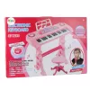 LEAN TOYS Elektrooniline klaver lastele mikrofoniga 37 klahvi roosa