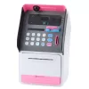 LEAN TOYS ATM Safe Piggy Bank PIN Code ATM Card Pink