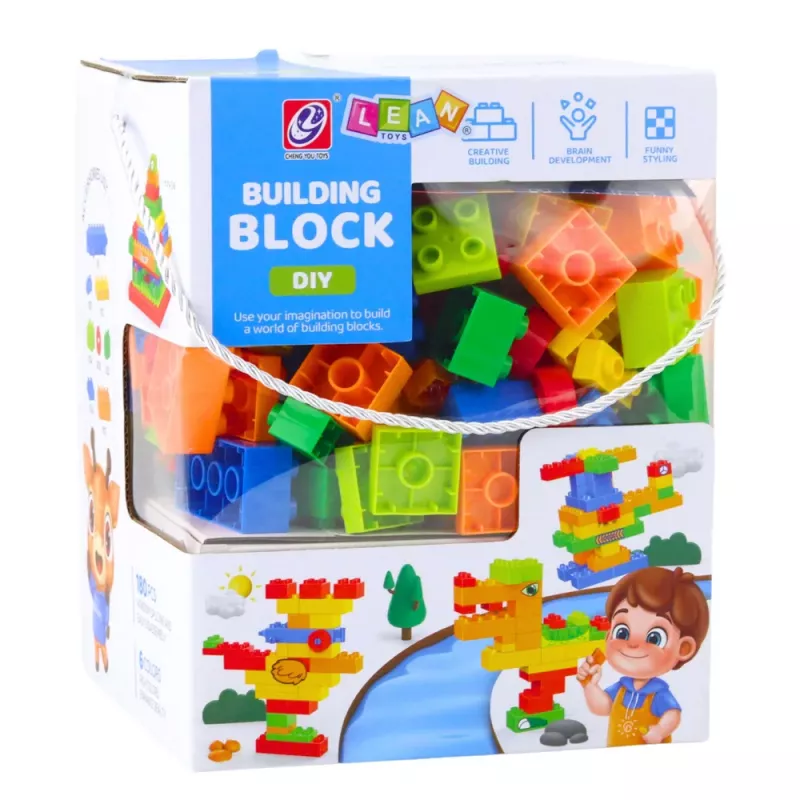 LEAN TOYS 3D värviliste ehitusklotside komplekt 180 tk