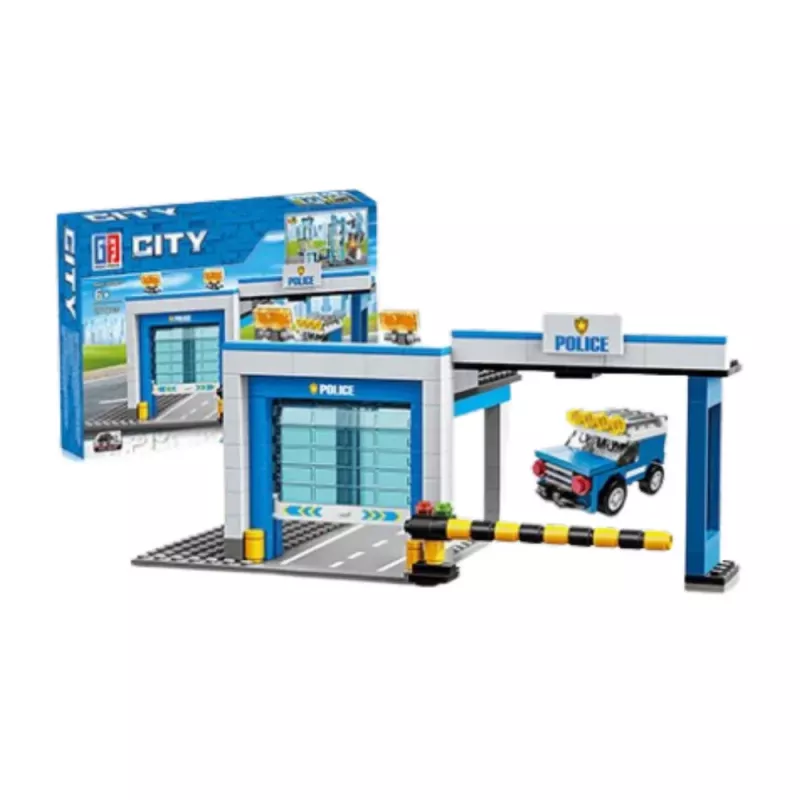 LEAN TOYS Ehitusklotsid Politseijaam 190-213 tk