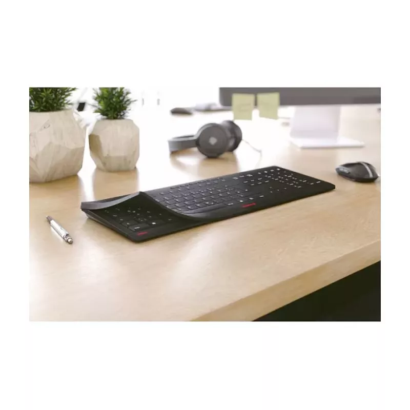 CHERRY STREAM PROTECT KEYBOARD Juhtmega USA-paigutusega Must