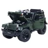LEAN TOYS Ehitusklotsid Maastikuauto Roheline Khaki 2078 tk