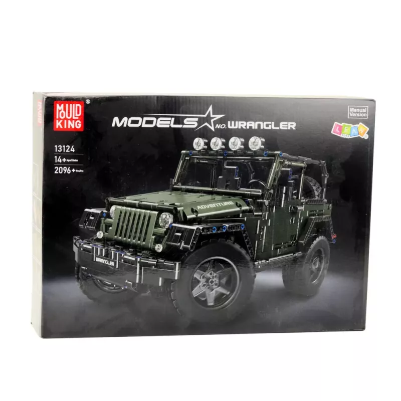 LEAN TOYS Ehitusklotsid Maastikuauto Roheline Khaki 2078 tk