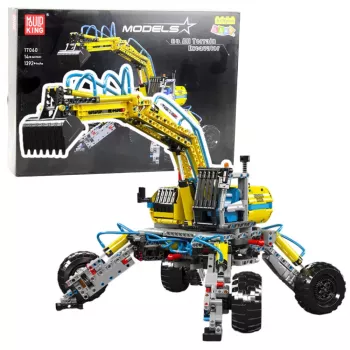 LEAN TOYS Ehitusklotsid Mobiilne Maastikuekskavaator 1392 tk
