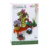 LEAN TOYS Ehitusklotsid Lilled Potides 7 tk Kaks Riiulit 1446 tk