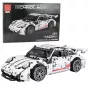 LEAN TOYS Ehitusklotsid GT Võidusõiduauto Valge 1:14 1268 tk