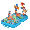 LEAN TOYS DIY Kruvikeeraja Komplekt Kohvriga Dinosaurs Plokid Kruvikeeraja 228 tk
