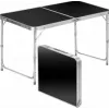 LEAN Kokkupandav Laagrilaud Reguleeritav Alumiinium Must 120x60cm