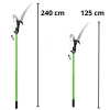 LEAN Teleskoopilised oksakäärid ja oksasaag 2in1 varrel 125-240 cm