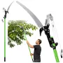 LEAN Teleskoopilised oksakäärid ja oksasaag 2in1 varrel 125-240 cm