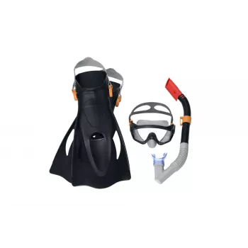 Bestway sukeldumiskomplekt mask, snorkel, uimed must 25020