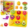 LEAN TOYS Hariv Pusle Lastele Geomeetrilised Puuviljad Põimimine