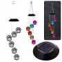 LEAN Solar Garden LED Lights Dog Paw Bells Colorful 70cm