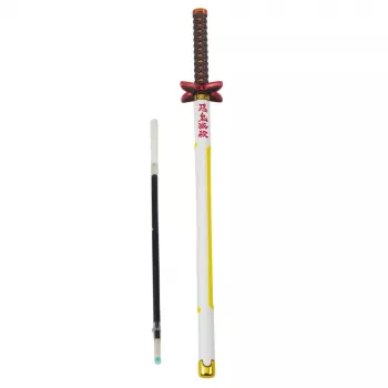 LEAN Katana Sword Anime Pastakas Metall Must Tint Vahetatav Täidis Valge ja Kollane