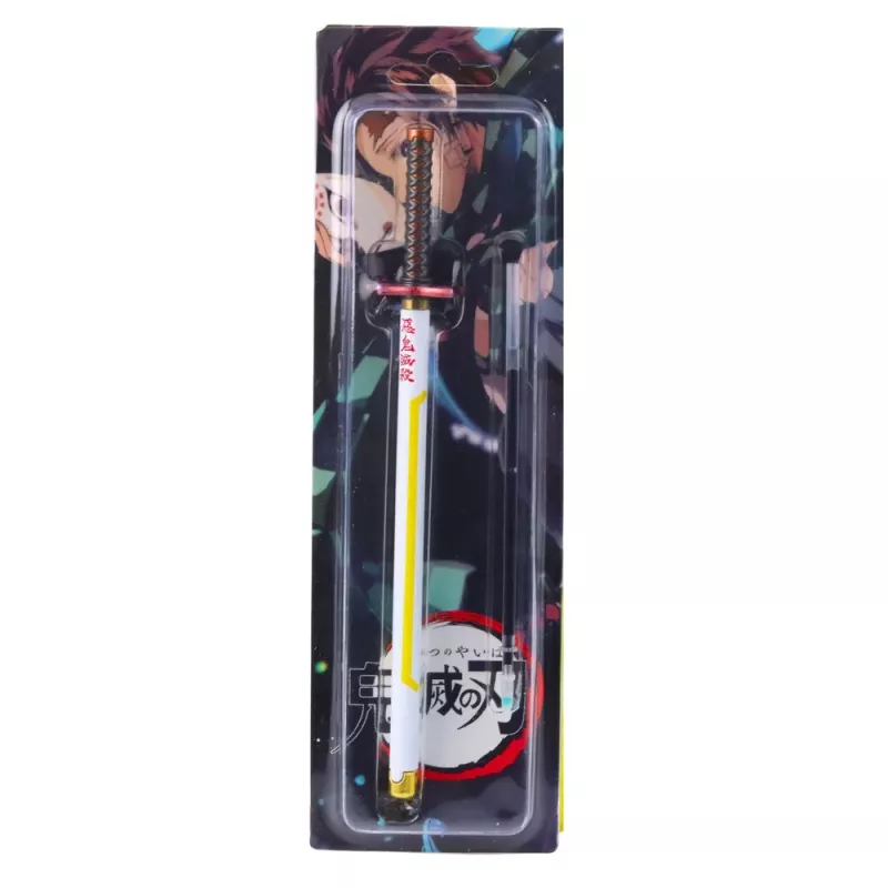 LEAN Katana Sword Anime Pastakas Metall Must Tint Vahetatav Täidis Valge ja Kollane