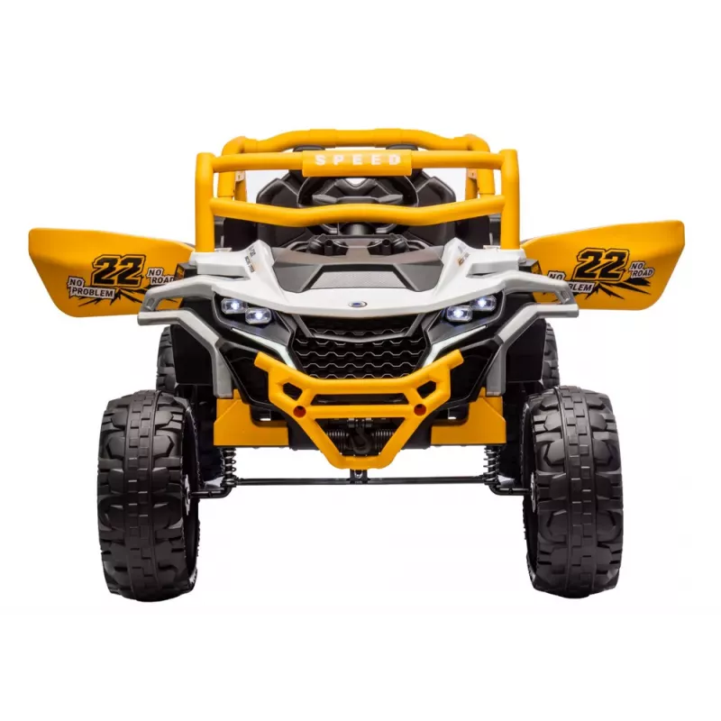 LEAN CARS M1 Valge ja Kollane Patareitoitel Sõiduk 4x4