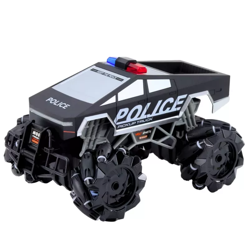 LEAN TOYS Maastikusõiduk Pick Up Truck Police Kaugjuhitav RC Tuled Suits 1:16