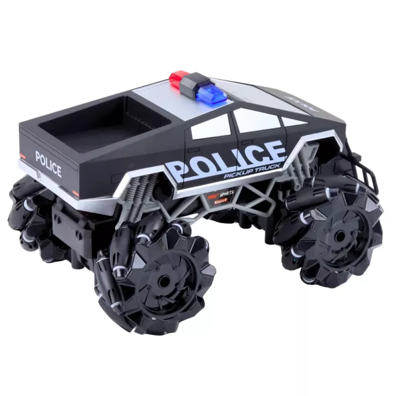 LEAN TOYS Maastikusõiduk Pick Up Truck Police Kaugjuhitav RC Tuled Suits 1:16