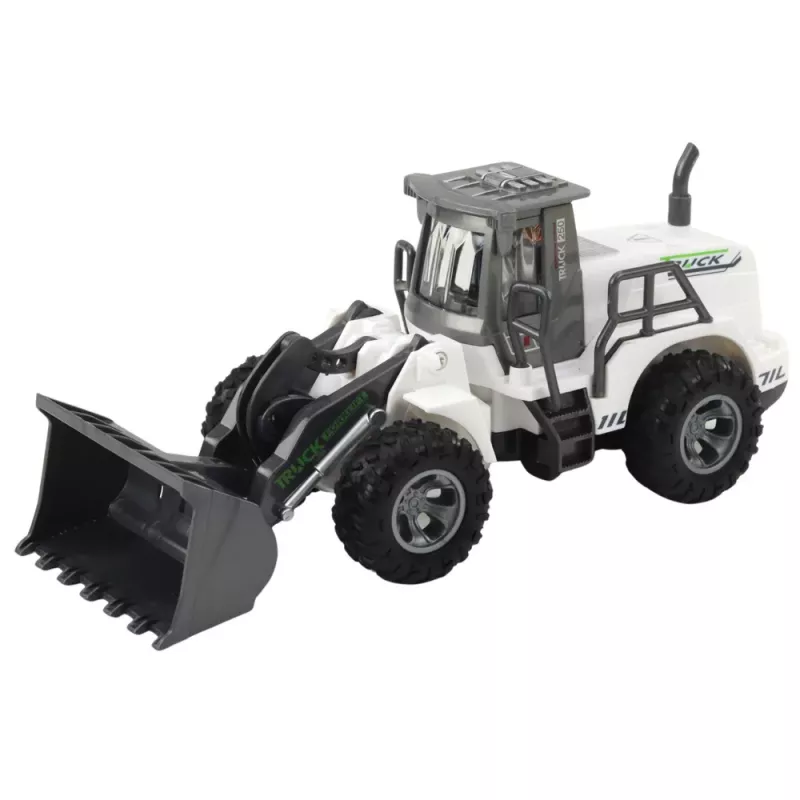 LEAN TOYS Kaugjuhitav Ehituskopter Ekskavaator RC Tuled Valge 1:30