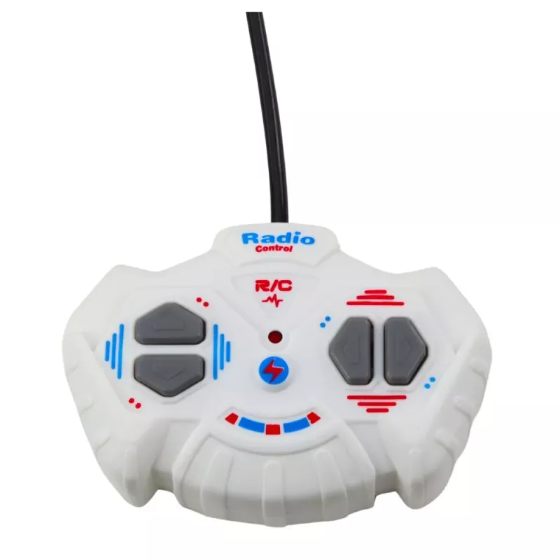 LEAN TOYS Kaugjuhitav Ehituskopter Ekskavaator RC Tuled Valge 1:30