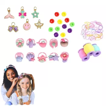 LEAN TOYS DIY Creative Kit for Making Unicorn Headbands with Shiny Decorations