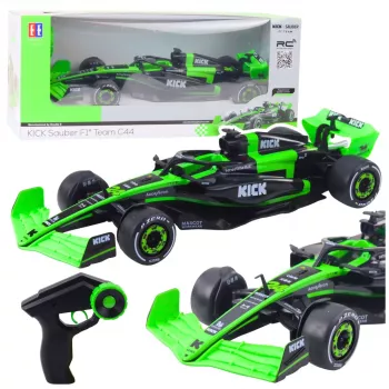 Double E Sauber F1 C44 Must ja Roheline 1:16 Kaugjuhitav Võidusõiduauto