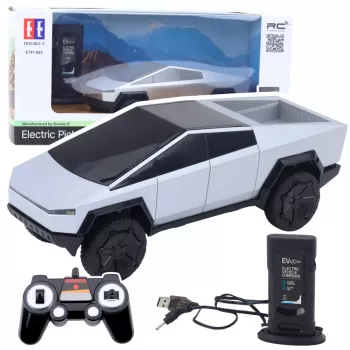 Double E Kaugjuhitav Auto RC Pickup Truck LED Tuled Hõbedane 1:16 4WD 2.4 GHz