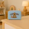 LEAN Kaheosaline Rahakott Kaarditaskutega Kapybara Sinine 12.5 x 8.5 cm