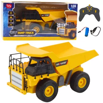 LEAN TOYS Kaugjuhitav Ehituskallur RC LED Tuled 1:24
