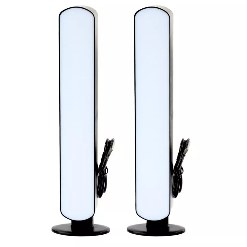LEAN Set of Ambient RGB LED Gaming Desk Lamps with Remote Control 2 pcs.