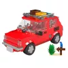 LEAN TOYS Ehitusklotside Komplekt Auto Fiat 126 Maluch Haagisega 393 tk