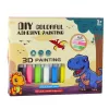 LEAN TOYS DIY Loominguline Komplekt Vitraaž Võtmehoidjad Dinosaurused Markerid 6 tk