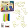 LEAN TOYS DIY Loominguline Komplekt Vitraaž Võtmehoidjad Dinosaurused Markerid 6 tk