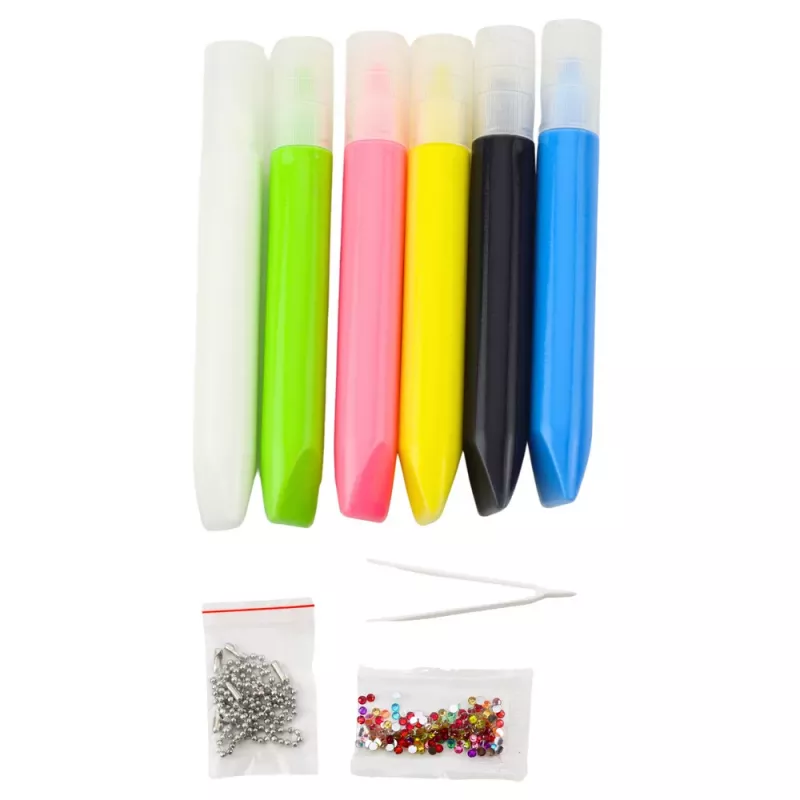 LEAN TOYS 3D DIY kosmose värvikomplekt - 12 ripatsit, 6 värvi, akrüül, kips, vanus 6+