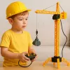 LEAN TOYS Remote Control Construction Crane RC Wired 360° Rotation 71 cm
