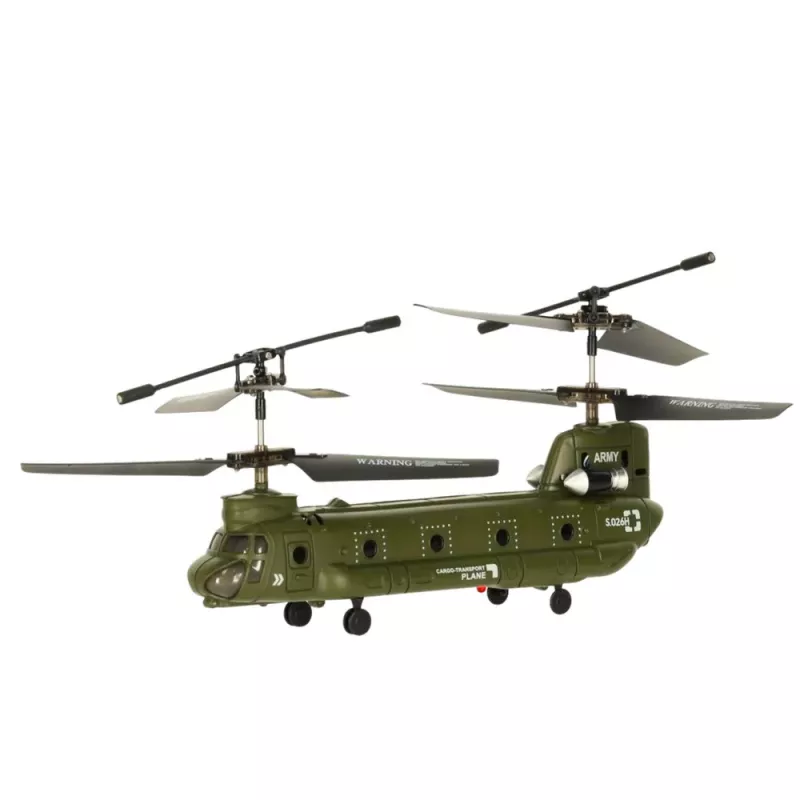 LEAN TOYS RC Helikopter Kaugjuhtimispult Syma S026H-1 Roheline Khaki