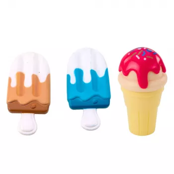 LEAN TOYS Magusakomplekt Jäätis Lastele Jäätise Lusikad Karp 14 tk