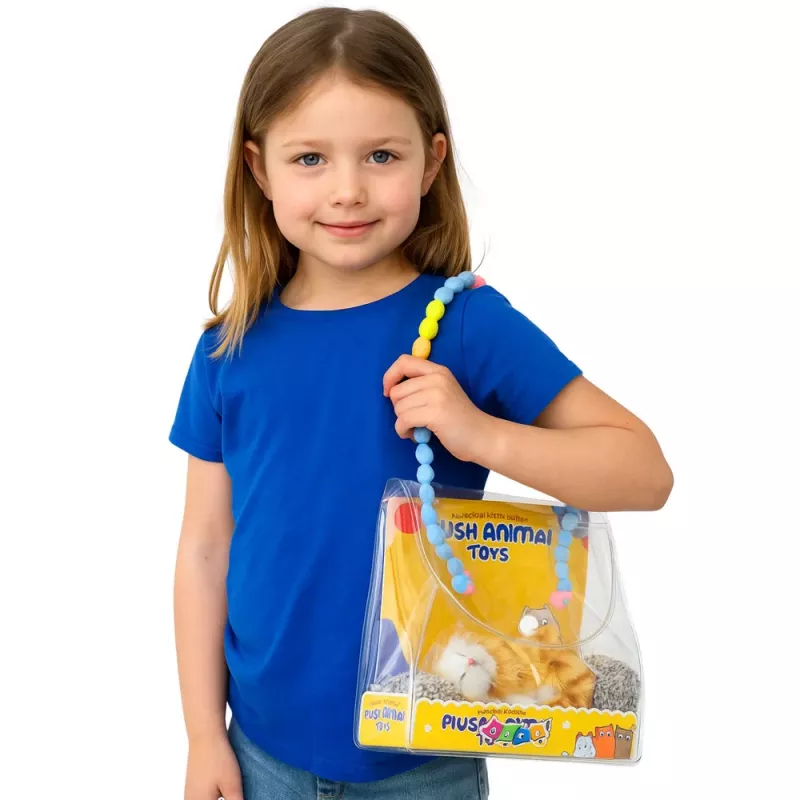 LEAN TOYS Magav ingverikass padjal kujuke karva kotiga helidega