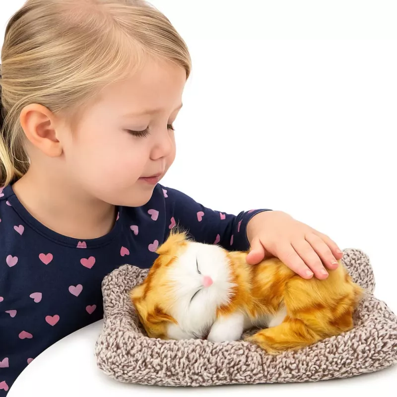 LEAN TOYS Magav ingverikass padjal kujuke karva kotiga helidega